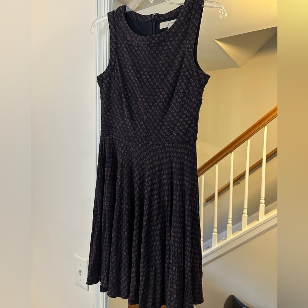 Loft fit and flare dress size xsp